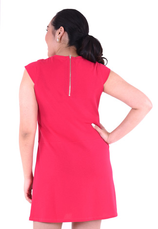 PROUD basic stretch dress pink