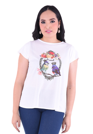PROUD bird garden print t-shirt
