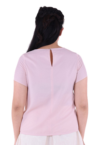 PROUD chiffon line blouse pink