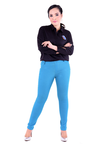 PROUD stretch pants light blue
