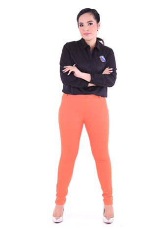 PROUD stretch pants orange