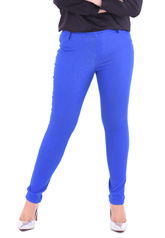 PROUD stretch pants blue