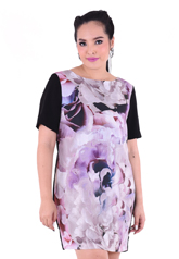PROUD violet floral dress