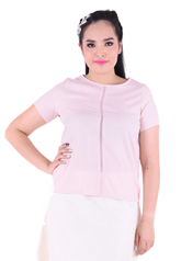 PROUD chiffon line blouse pink