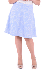 PROUD floral pattern skirt light blue